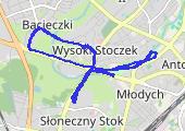 regeneracja - mapa trasy gps - bieganie