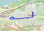 Trasa z dnia 2017-07-29 12:36 - mapa trasy gps - rower miejski