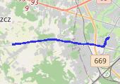 rozbieganie + RT - mapa trasy gps - bieganie