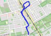 Trasa z dnia 2017-08-03 19:39 - mapa trasy gps - rower trekkingowy