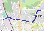 rozgrzewka - mapa trasy gps - bieganie
