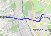 schłodzenie - mapa trasy gps - bieganie
