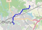 Trasa z dnia 2017-08-08 12:18 - mapa trasy gps - rower miejski