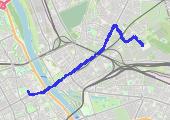 Trasa z dnia 2017-01-09 15:39 - mapa trasy gps - rower górski
