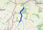 spływ kajakowy Piotrowice - Lublin - mapa trasy gps - kajak