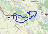 Siechnice.Ratowice. Z Rafałem. Trasa z dnia 2017-08-24 10:36 - mapa trasy gps - rower górski