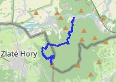 Z Pokrzywnej na Biskupią Kopę na nocleg - mapa trasy gps - marsz