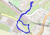 Trasa - mapa trasy gps - spacer