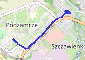 Trasa - mapa trasy gps - spacer