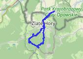 Příčny Vrch z Jarnołtówka - mapa trasy gps - marsz