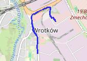 rowerem do pracy - mapa trasy gps - rower trekkingowy