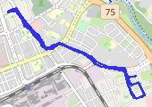 21 - mapa trasy gps - rower szosowy