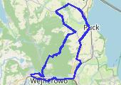 Szosa - mapa trasy gps - rower szosowy