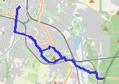 Trasa z dnia 2017-09-25 19:11 - mapa trasy gps - rower szosowy