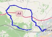 Trasa z dnia 2017-09-26 17:50 - mapa trasy gps - rower szosowy