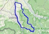 BAM Ustroń - mapa trasy gps - rower górski