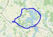 Mazury. Wichura taka że masakra - mapa trasy gps - rower szosowy