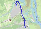 Trasa z dnia 2017-10-05 06:18 - mapa trasy gps - rower górski