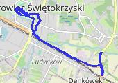 Trasa z dnia 2017-10-08 09:57 - mapa trasy gps - bieganie