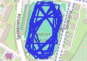 Trasa z dnia 2017-10-11 19:12 - mapa trasy gps - bieganie