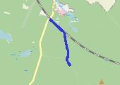 las 03.05.2012 - mapa trasy gps - spacer