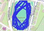 Trasa z dnia 2017-10-16 18:24 - mapa trasy gps - bieganie