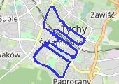 Trasa z dnia 2017-10-15 21:39 - mapa trasy gps - bieganie