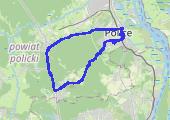 Police-->Pilichowo-->Tanowo-->Police - mapa trasy gps - rower górski
