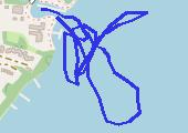 po zalewie 1 - mapa trasy gps - łódź