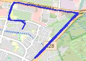 trasa 2017-10-28 - mapa trasy gps - bieganie