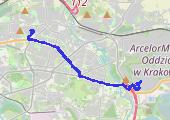 Trasa z dnia 2017-11-06 14:32 - mapa trasy gps - rower miejski