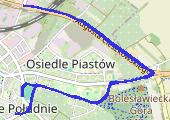 Trasa z dnia 2017-11-08 18:35 - mapa trasy gps - bieganie