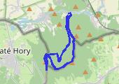 Biskupia Kopa i Srebrna Kopa - mapa trasy gps - marsz
