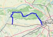 2017.11.12 Kampinos - mapa trasy gps - rower górski
