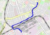Trasa z dnia 2017-11-13 06:04 - mapa trasy gps - rower górski