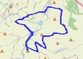 Trasa z dnia 2017-11-14 19:09 - mapa trasy gps - rower górski