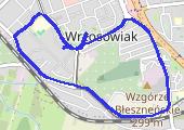 Trasa z dnia 2017-11-14 21:12 - mapa trasy gps - marsz