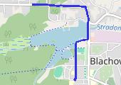 Niedzielny jogging - mapa trasy gps - bieganie