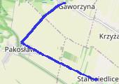 Trasa z dnia 2017-11-27 12:29 - mapa trasy gps - nordic walking