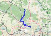 zimno - mapa trasy gps - rower szosowy