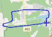 Wieczorny jogging - mapa trasy gps - bieganie