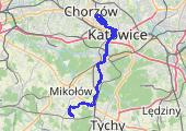 Park Chorzowski - mapa trasy gps - rower górski