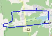 Wieczorny jogging - mapa trasy gps - bieganie