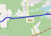 Wieczorny jogging - mapa trasy gps - bieganie