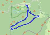 Rejvíz Grota Lurdzka i Koberštejn - mapa trasy gps - marsz