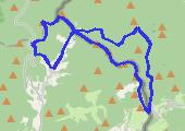 Góry Złote: Borówkowa i Jawornik Wielki - mapa trasy gps - marsz