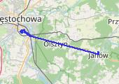 Trasa z dnia 2018-01-25 07:44 - mapa trasy gps - marsz