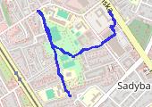 Trasa 640 - mapa trasy gps - spacer