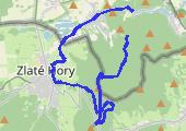 Biskupia Kopa i Zlaté Hory zimowo - mapa trasy gps - marsz