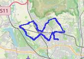 Trasa z dnia 2018-02-11 12:02 - mapa trasy gps - rower trekkingowy